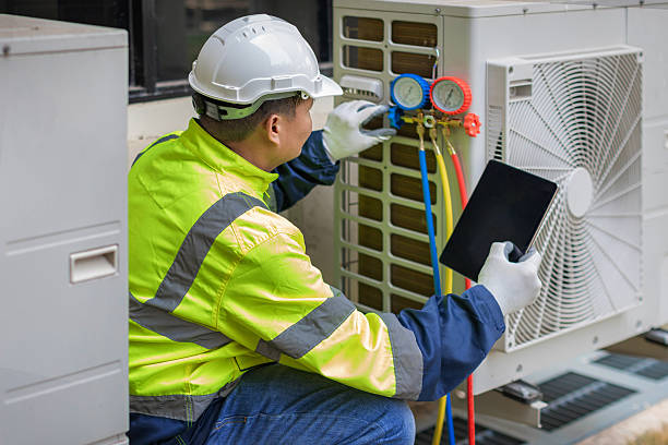 Professional Hvac Maintenance technician working in East Freetown, MA